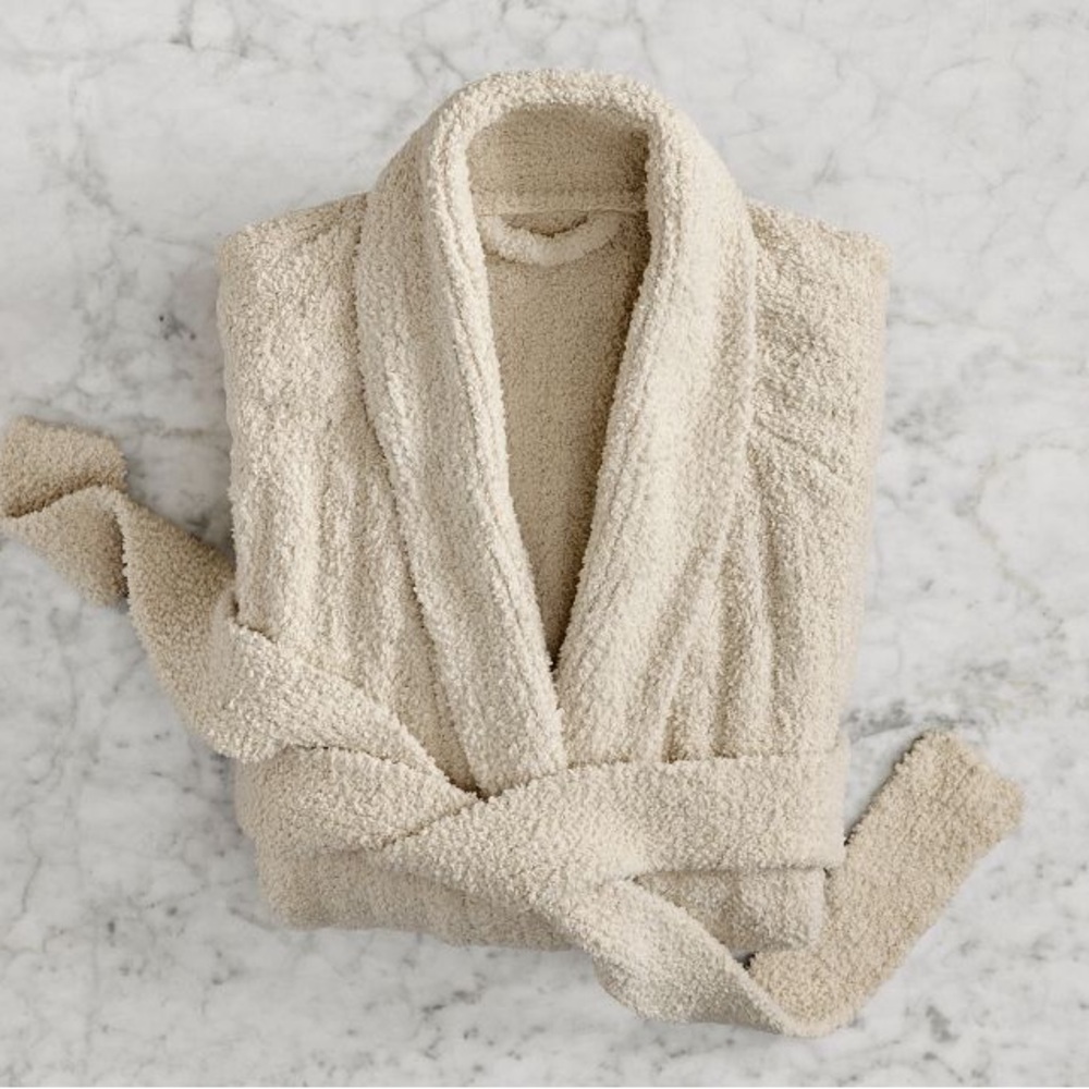 Pottery Barn Cozy Ribbed Robe